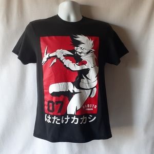 Narto Shippuden boy's black short-sleeve graphic t-shirt size M (38-40)